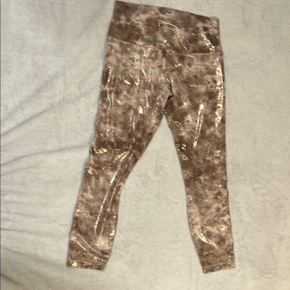 Lululemon Brown gold Leggings
